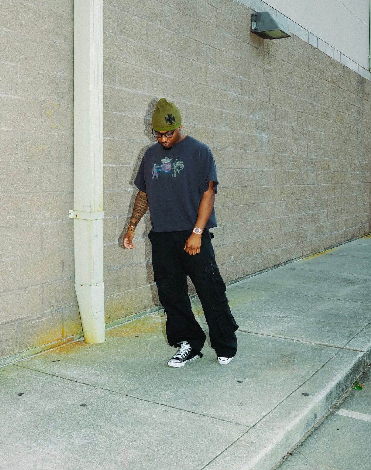 SL BIKER BEANIE [ARMY GREEN]