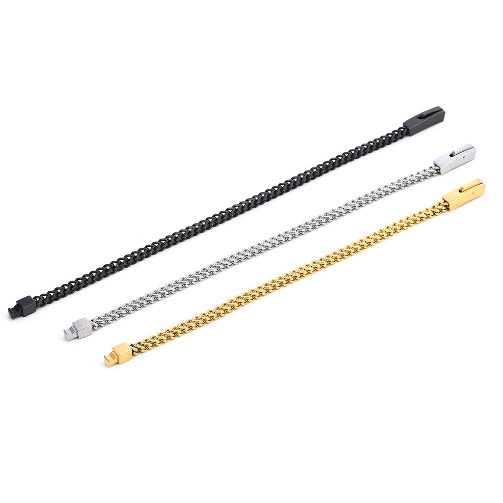 BG140W B.Tiff Franco Link Bracelet