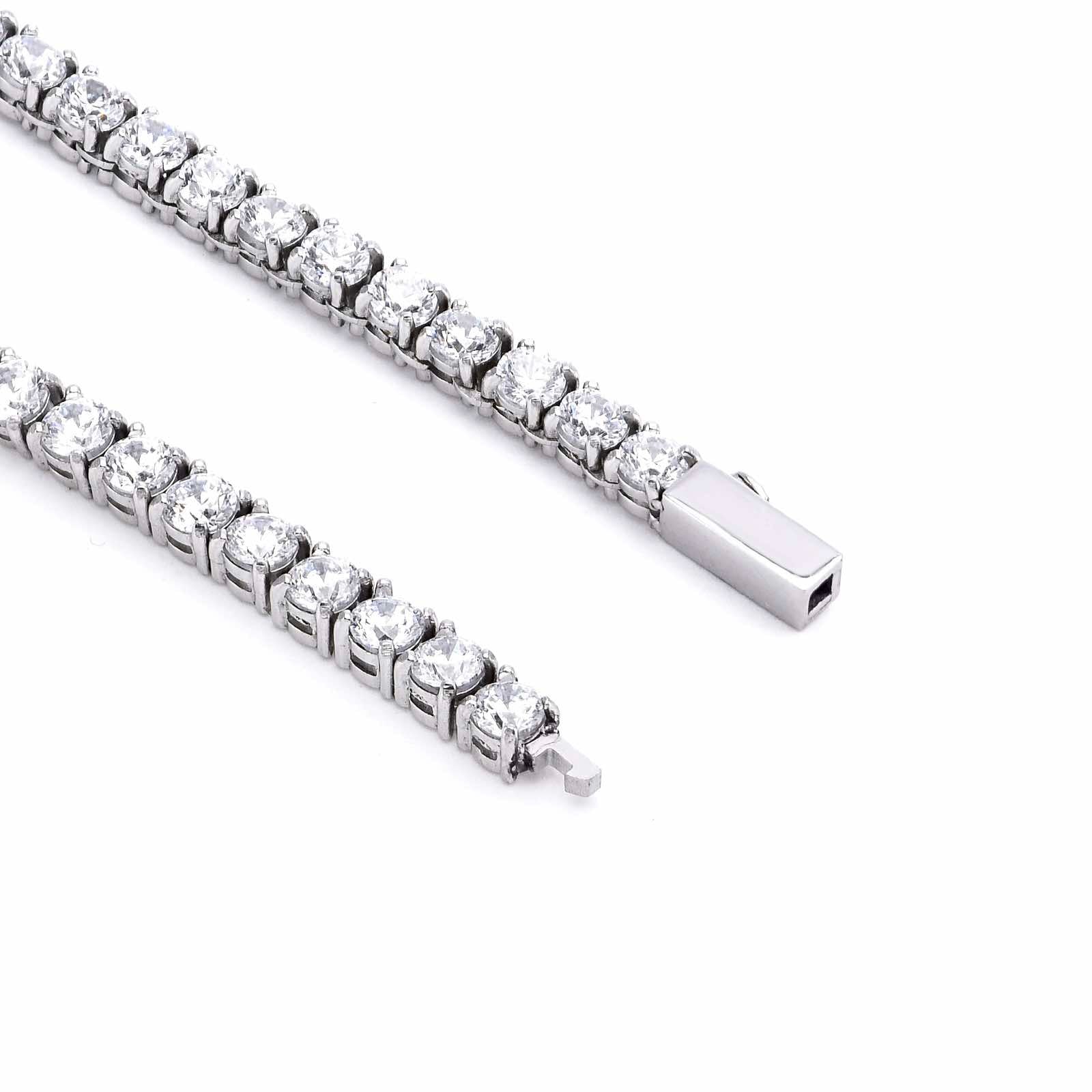 BG400W B.Tiff 4mm Tennis Bracelet - Thin