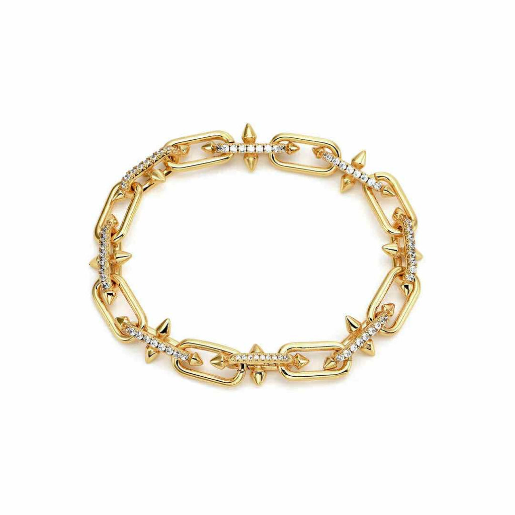 BG515G B.Tiff Gold Talon Chain Bracelet