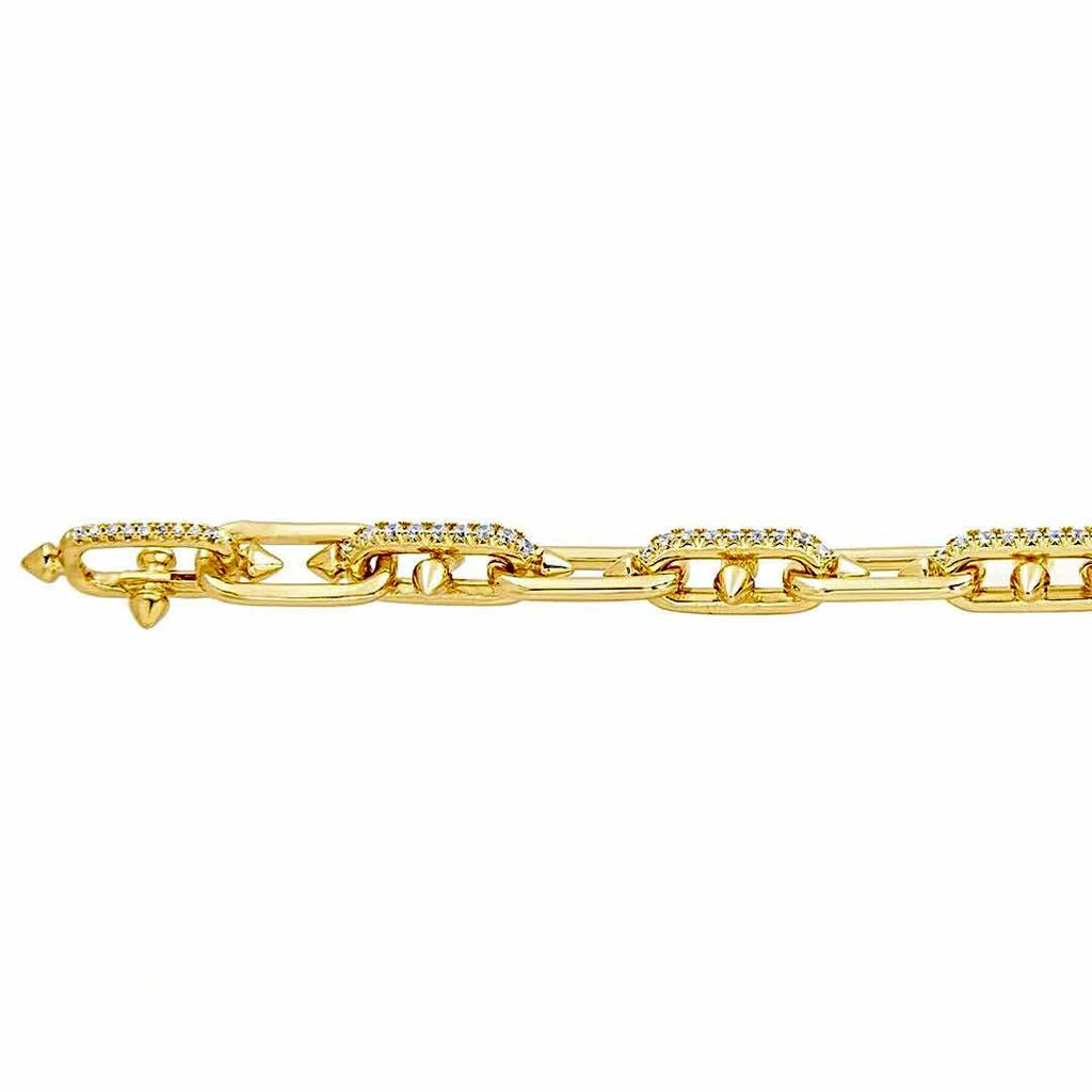 BG515G B.Tiff Gold Talon Chain Bracelet