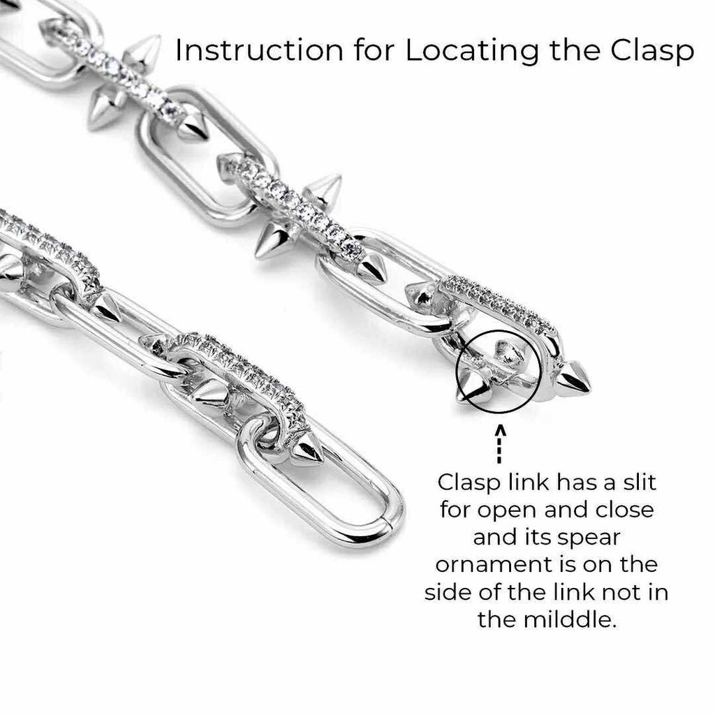 BG515W B.Tiff Talon Chain Bracelet