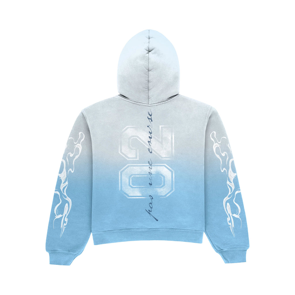 "SKYFALL BLUE" BOXY OVERSIZED ZIP UP JACKET