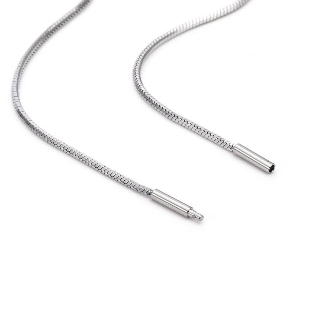 C001W B.Tiff Octagonal Herringbone Chain Necklace