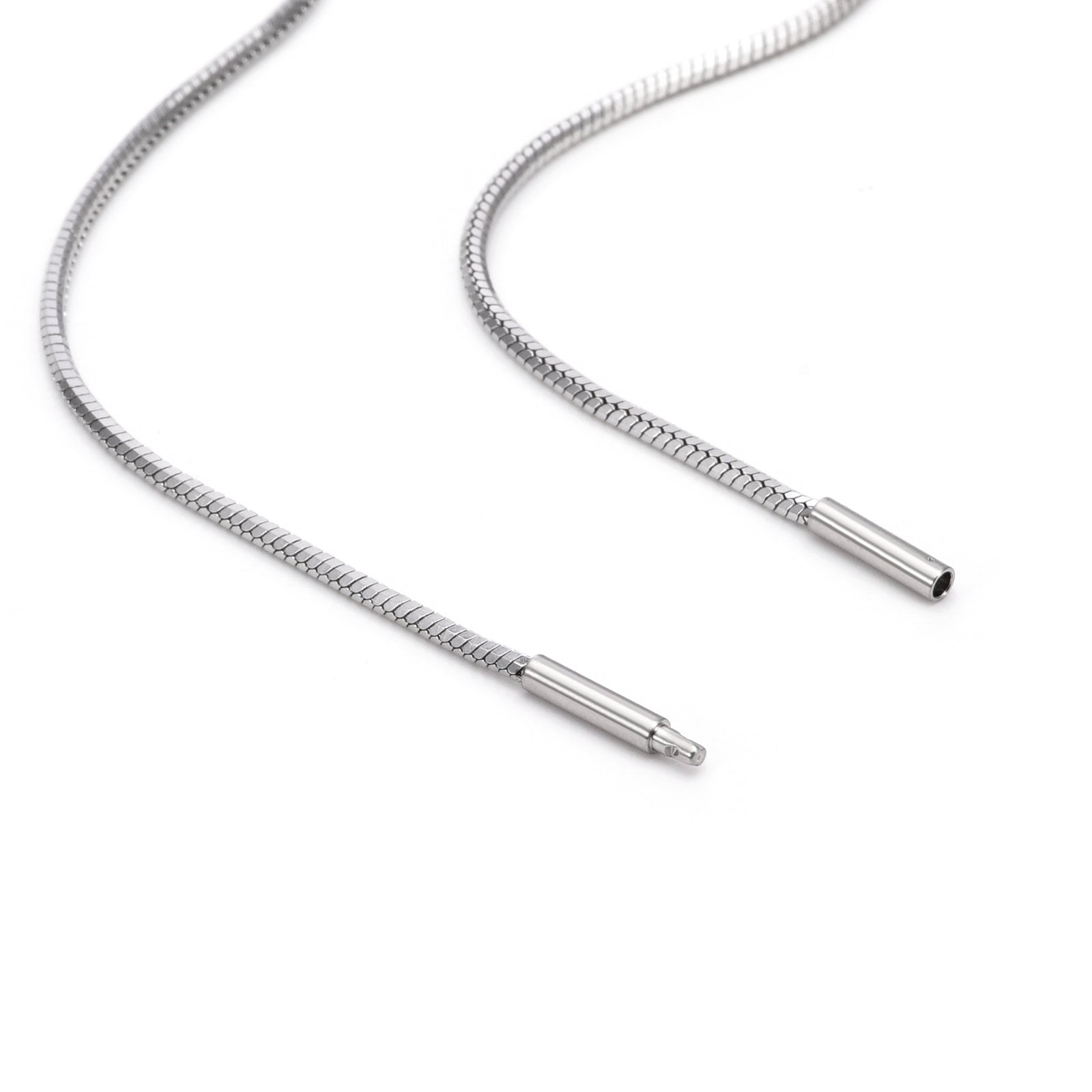 C001W B.Tiff Octagonal Herringbone Chain Necklace