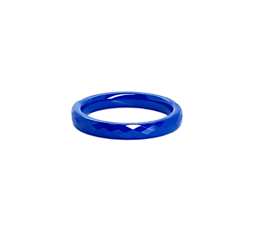 RG300BL B.Tiff Narrow Polygon Stacking Ring [Thin Band]