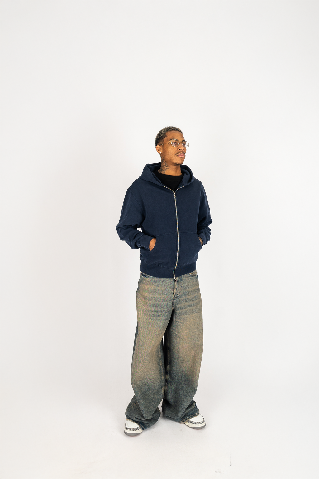 Garment Dye Zip Up Fleece