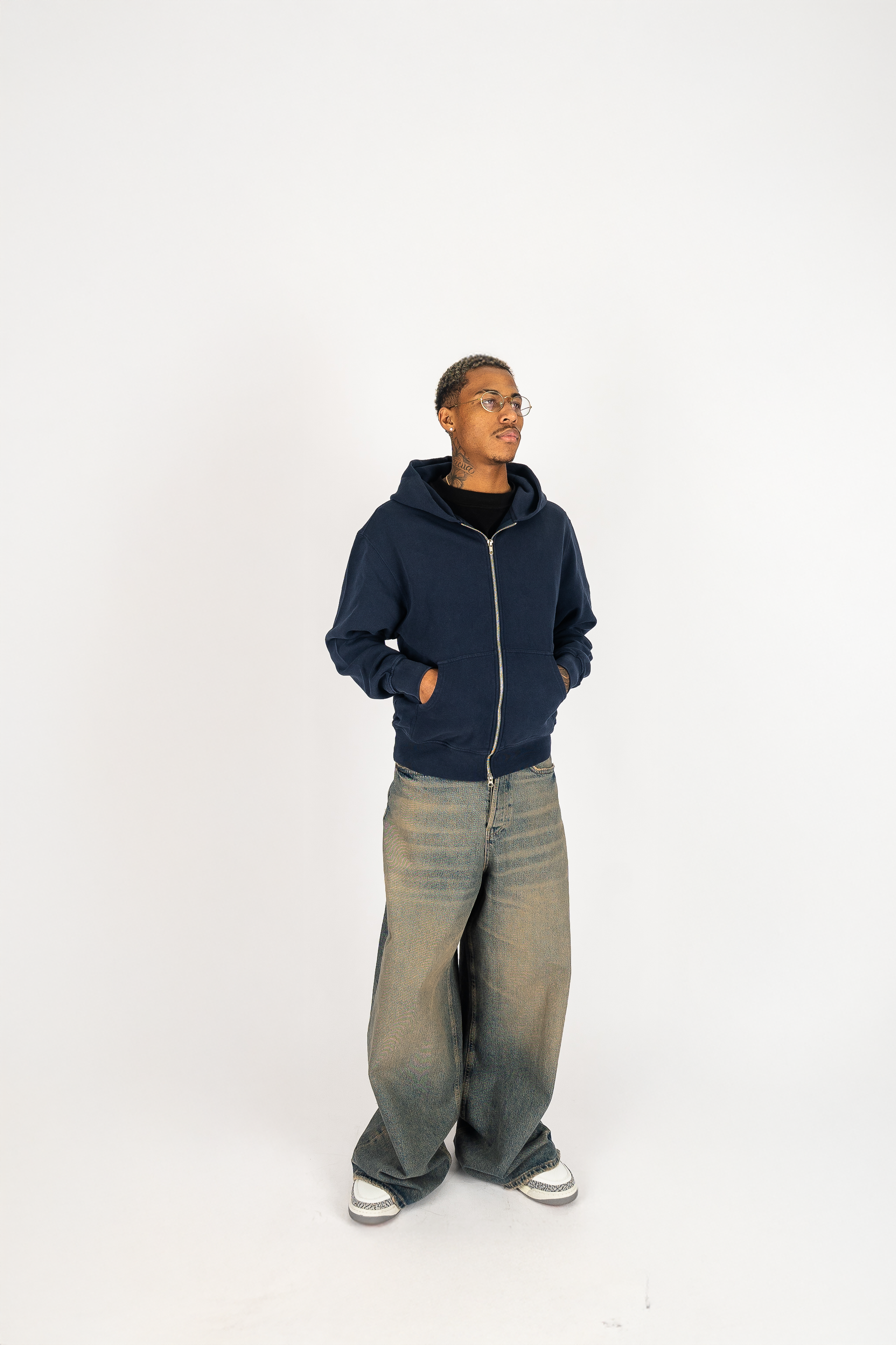 Garment Dye Zip Up Fleece