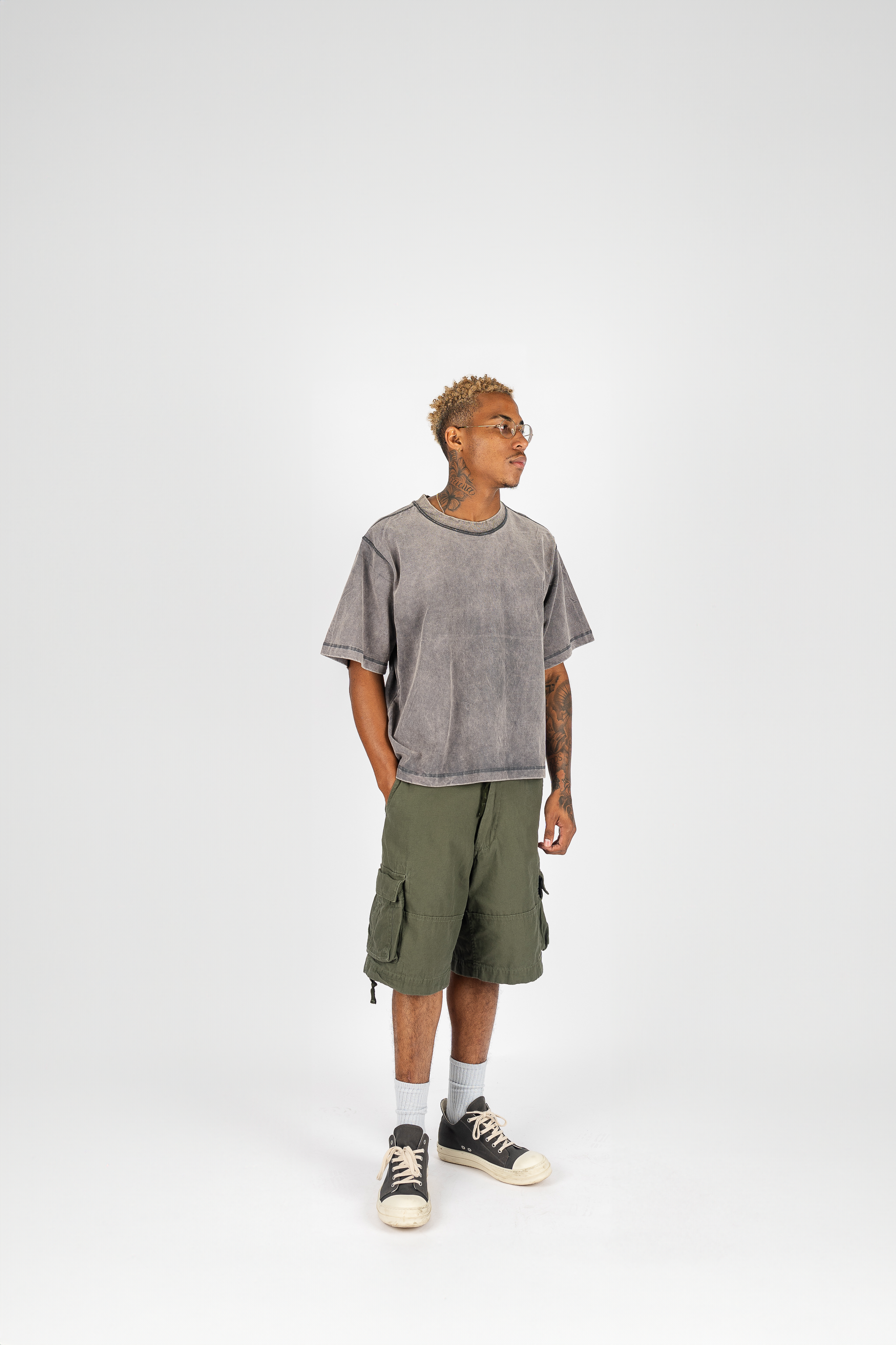 Vintage Utility Cargo Shorts