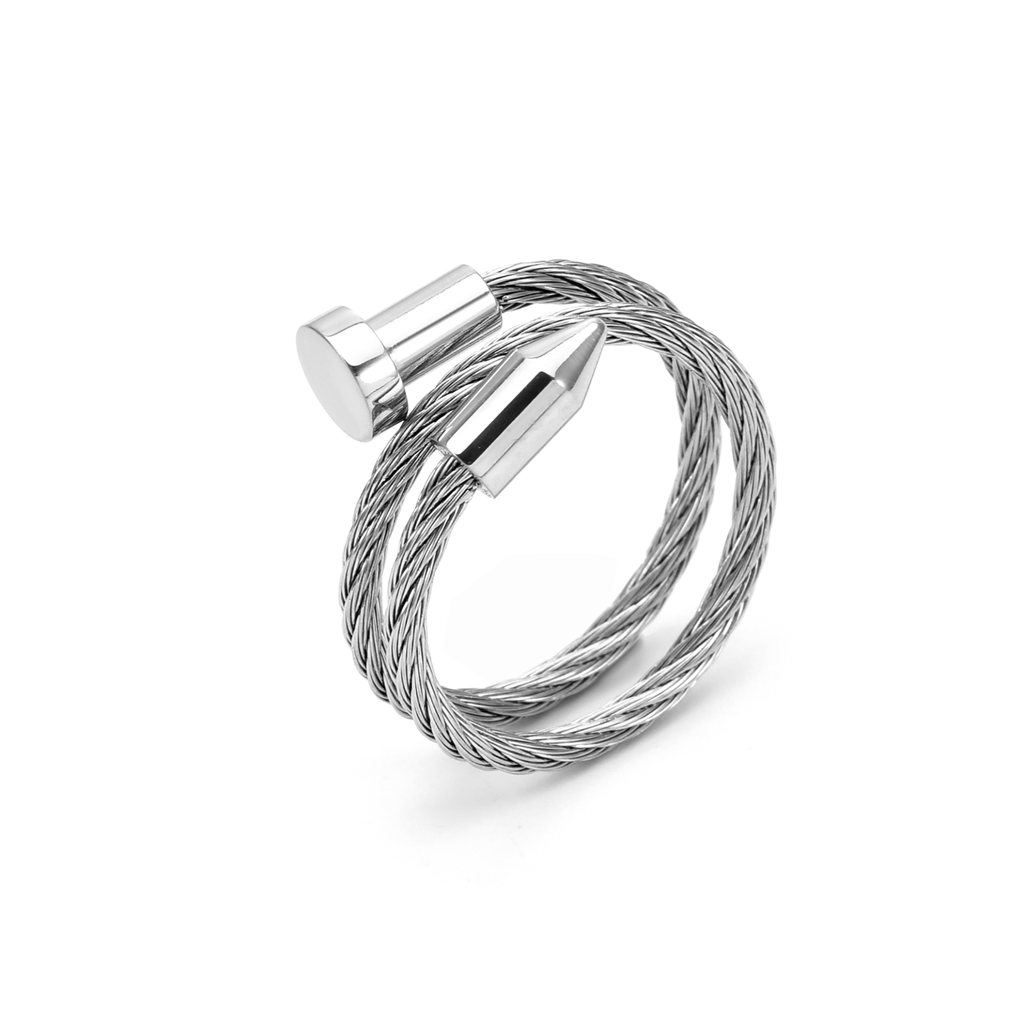 RG116W B.Tiff Pointe Cable Adjustable Ring