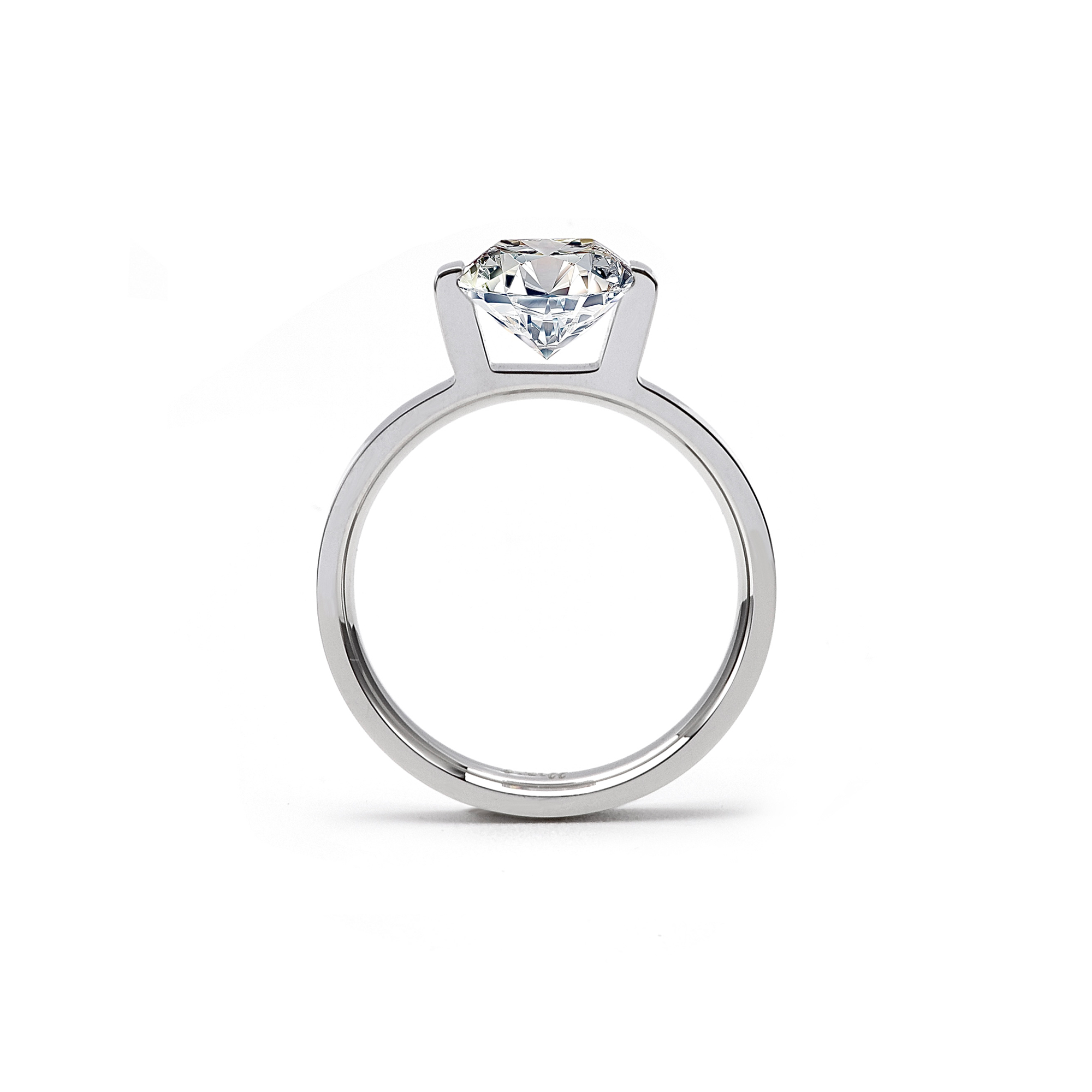 RG210W B.Tiff 3 ct Emerald Cut Engagement Ring