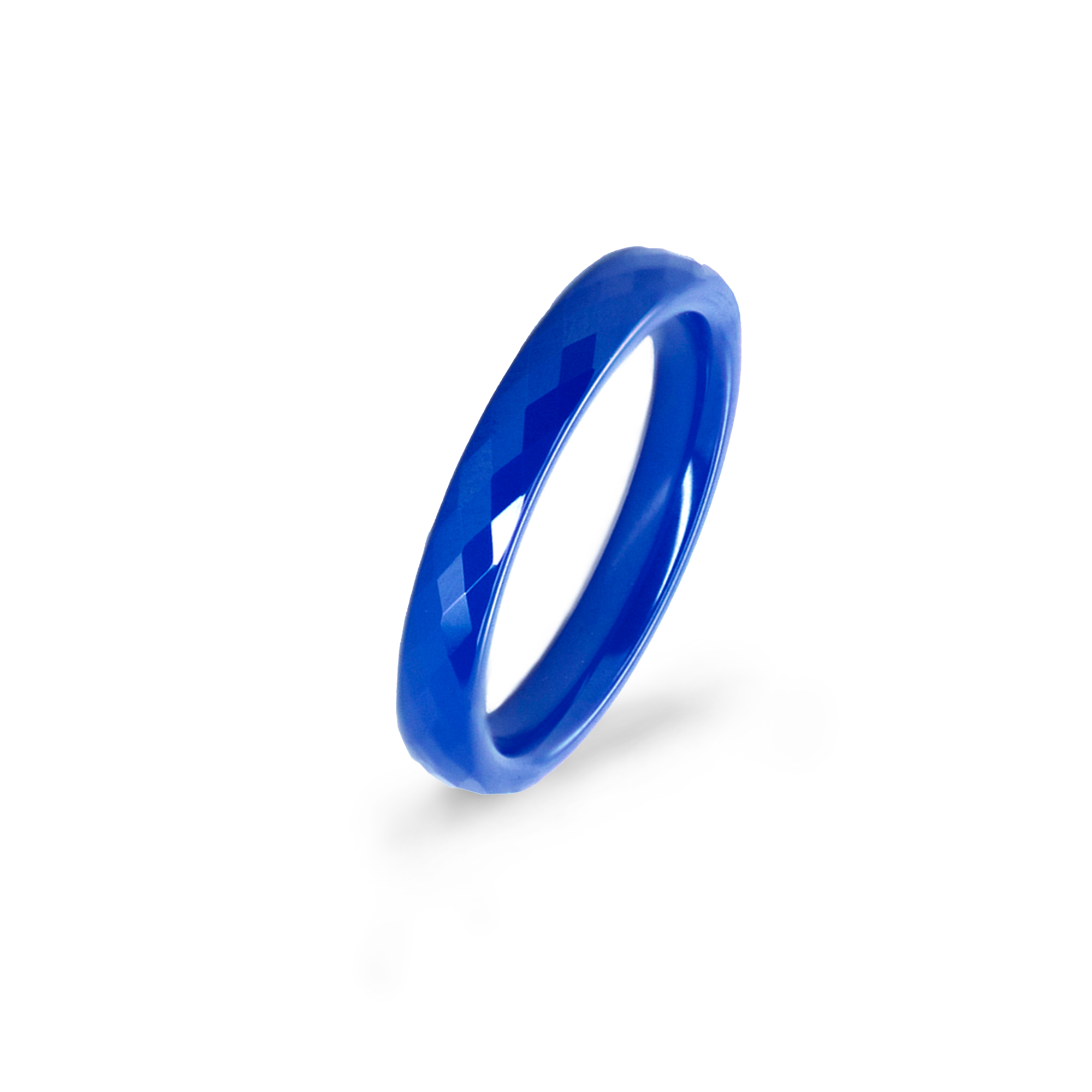 RG300BL B.Tiff Narrow Polygon Stacking Ring [Thin Band]