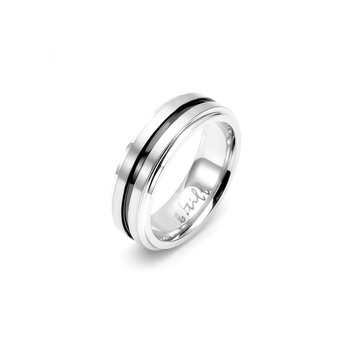 RG303B B.Tiff Black Enamel Bearing Ring