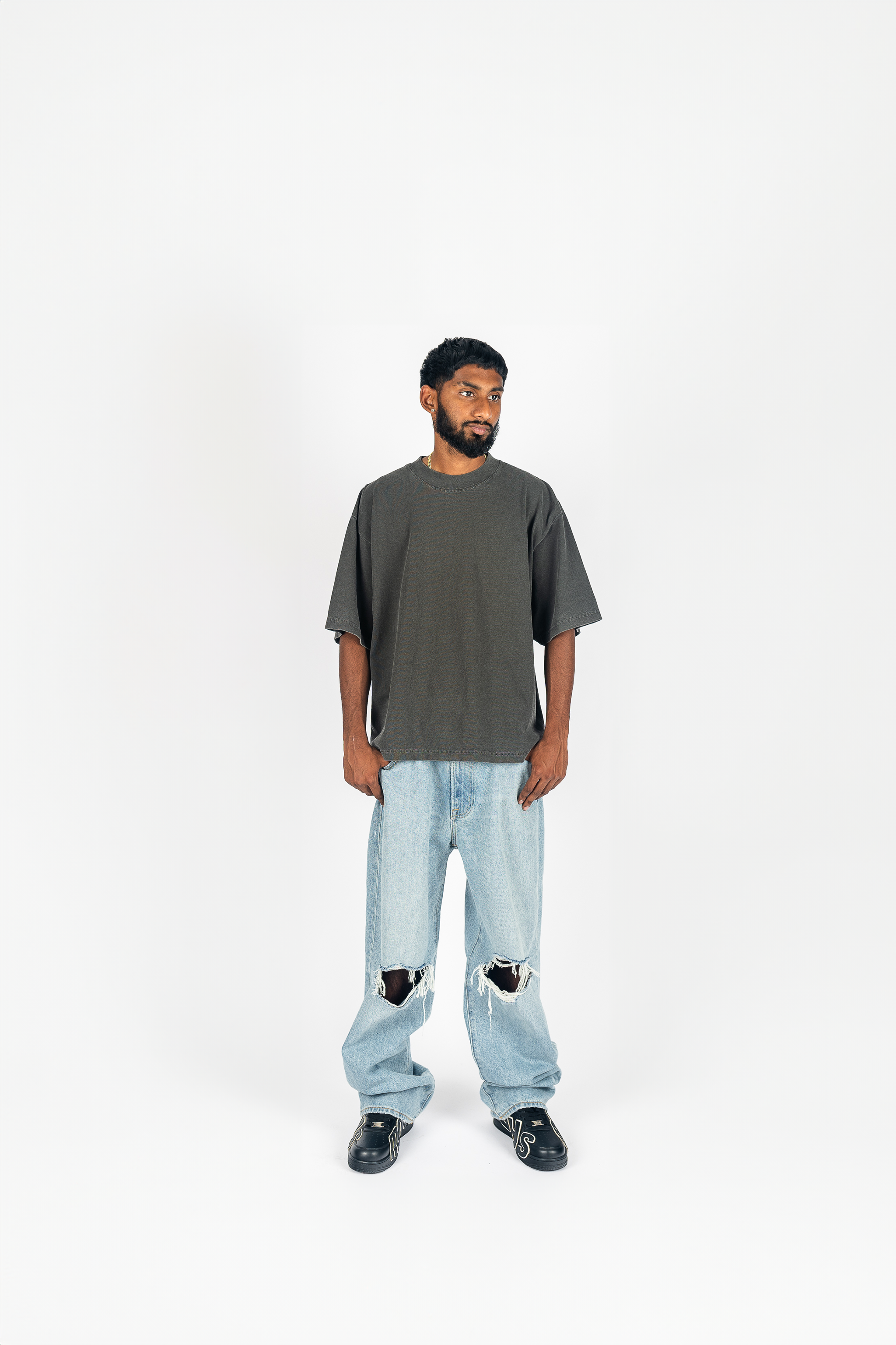 Garment Dye Drop Shoulder Shirt