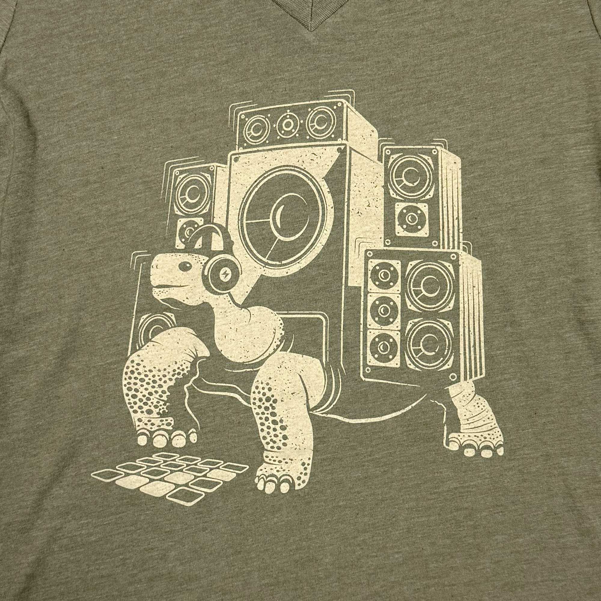 Slow Beats Womens V-neck T-shirt