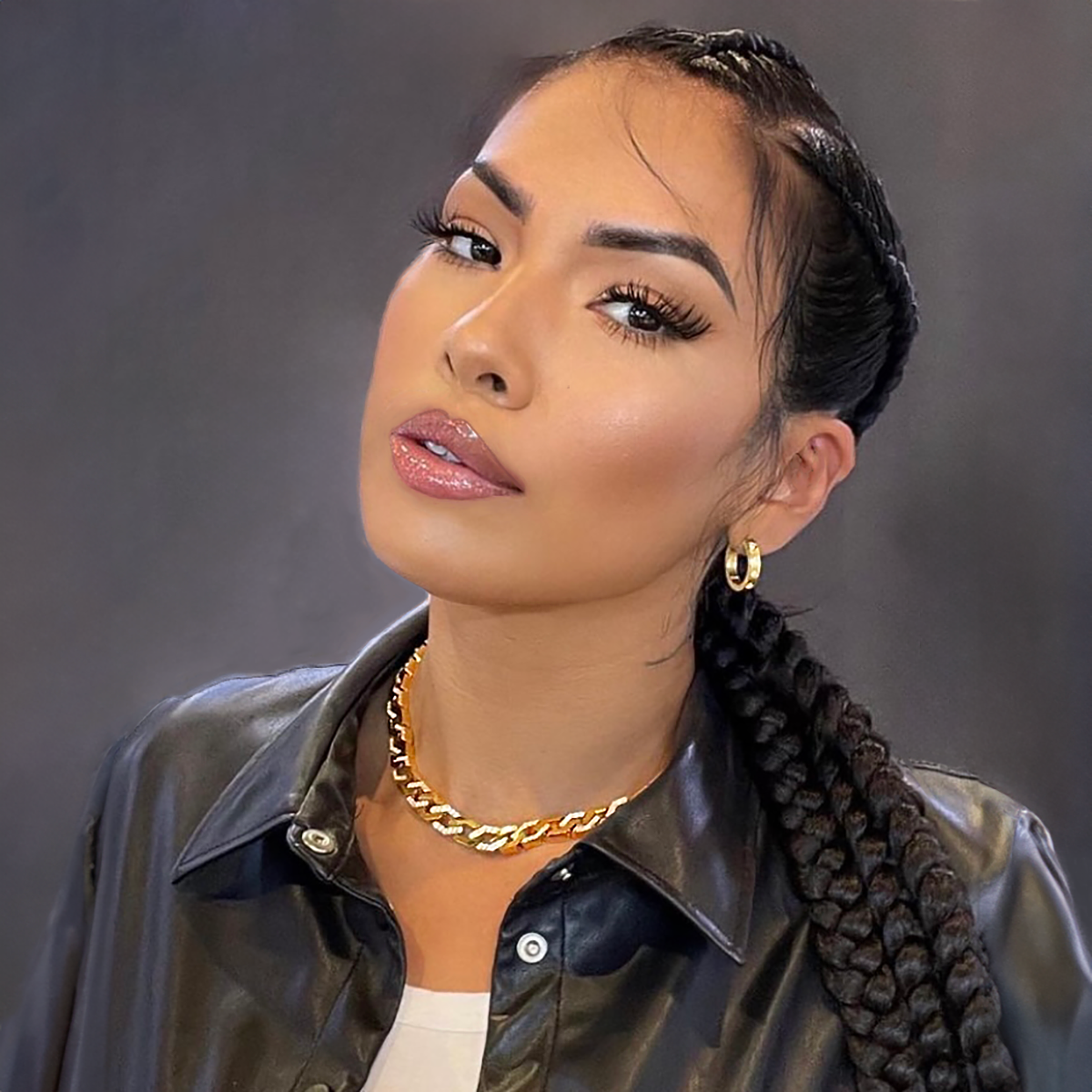 ER408B B.Tiff Black Pavé 16-Stone Hoop Earrings